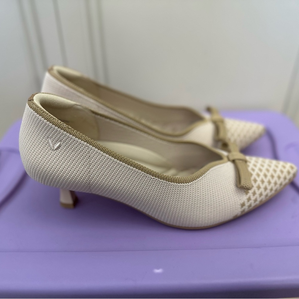 VIVAIA | Pointed-Toe Kitten Heels Bow Detailed - Picture 4 of 6